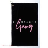 Champagne Gang Golf Towel thumb 0