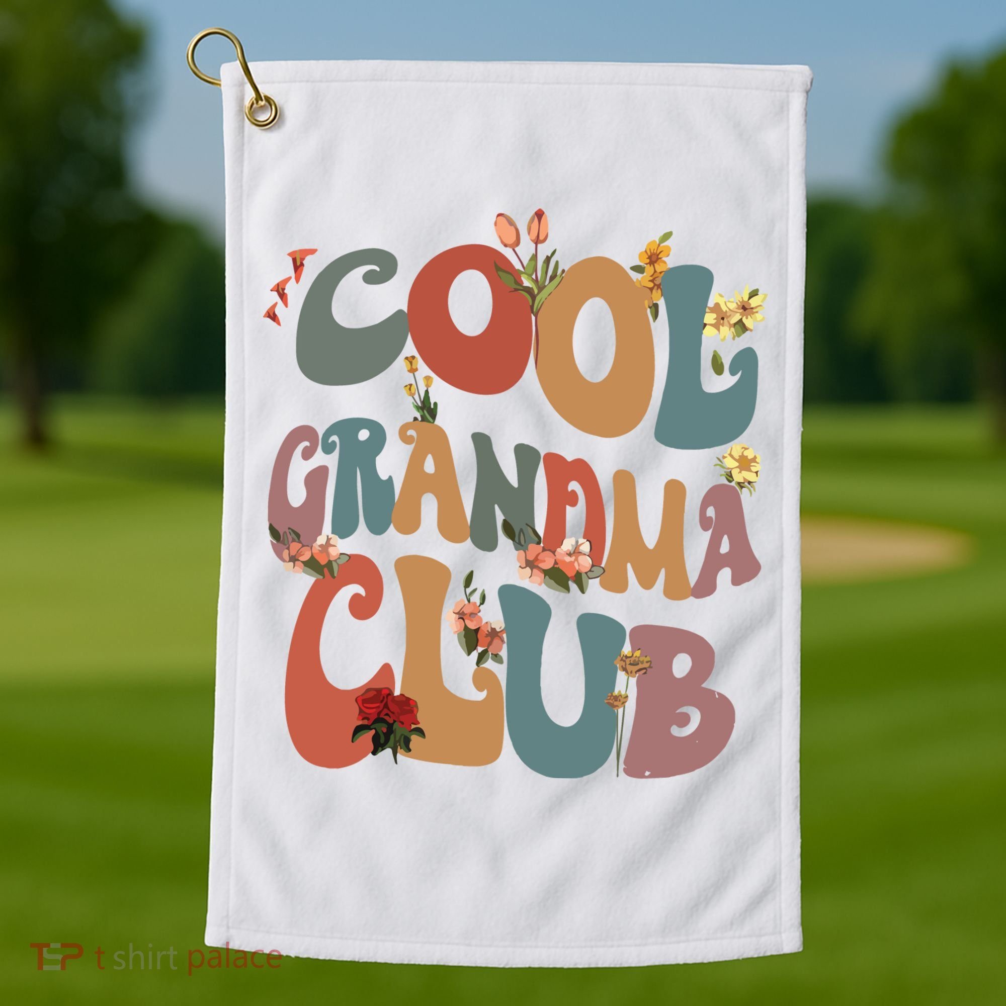 Cool Grandma Club Golf Towel