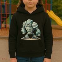 Cool Golem Costume Kids Hoodie thumb 3