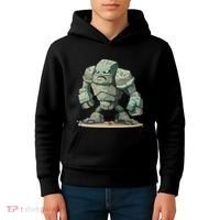 Cool Golem Costume Kids Hoodie thumb 4