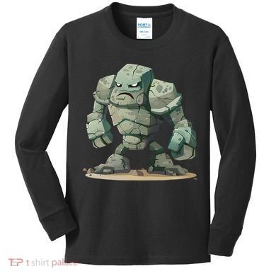 Cool Golem Costume Kids Long Sleeve Shirt