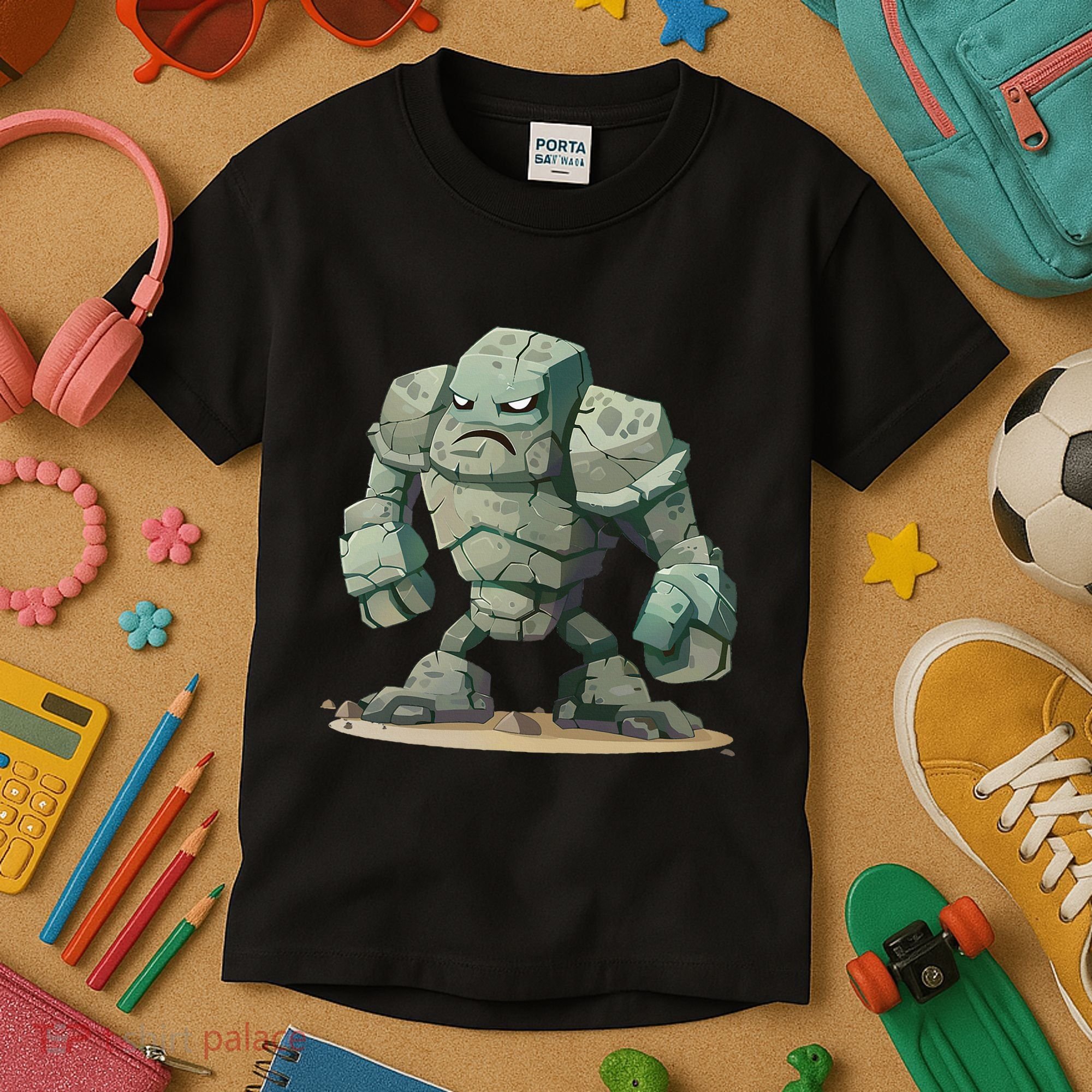 Cool Golem Costume Kids T-Shirt