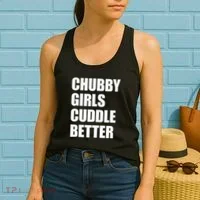Chubby Girl Cuddle Better Women's Tank Top thumb 2