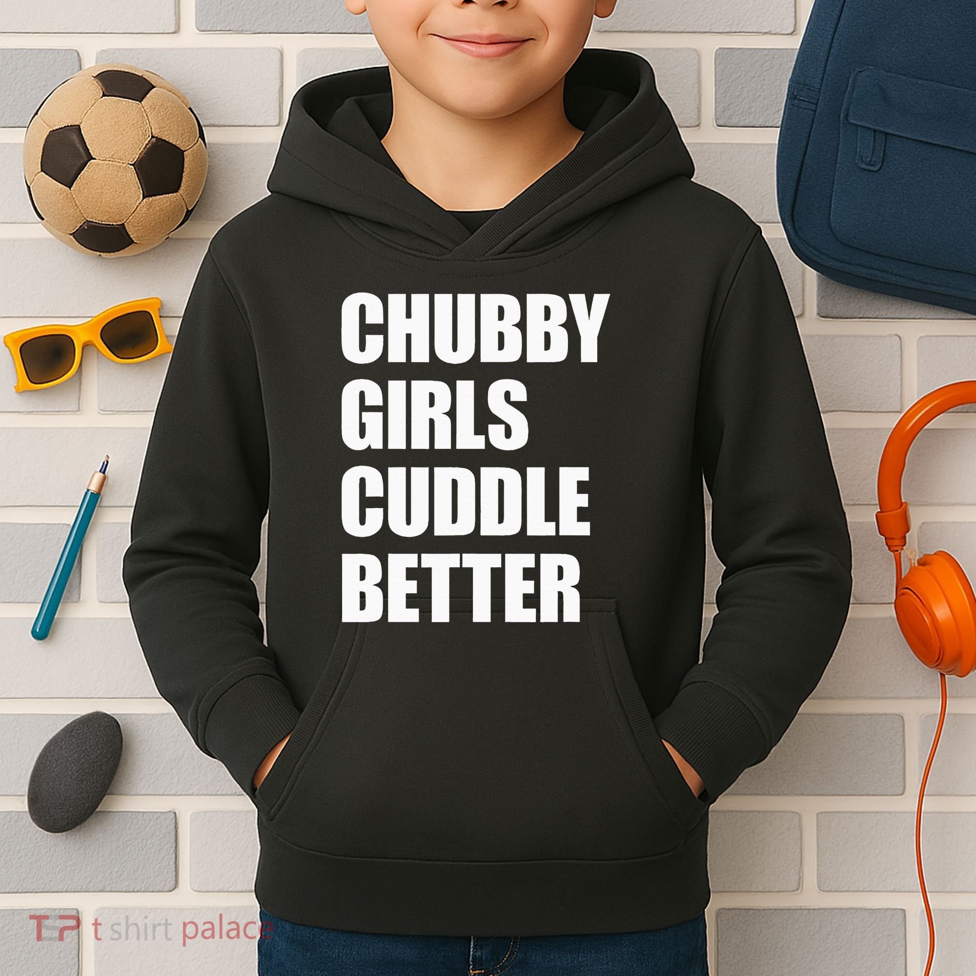 Chubby Girl Cuddle Better Kids Hoodie