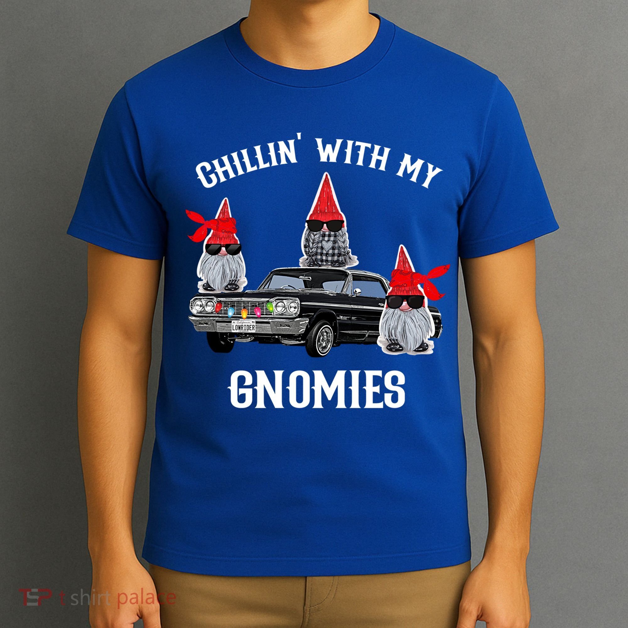 Christmas Gnomes Chillin With My Gnomies Homies Chillin Gift T-Shirt