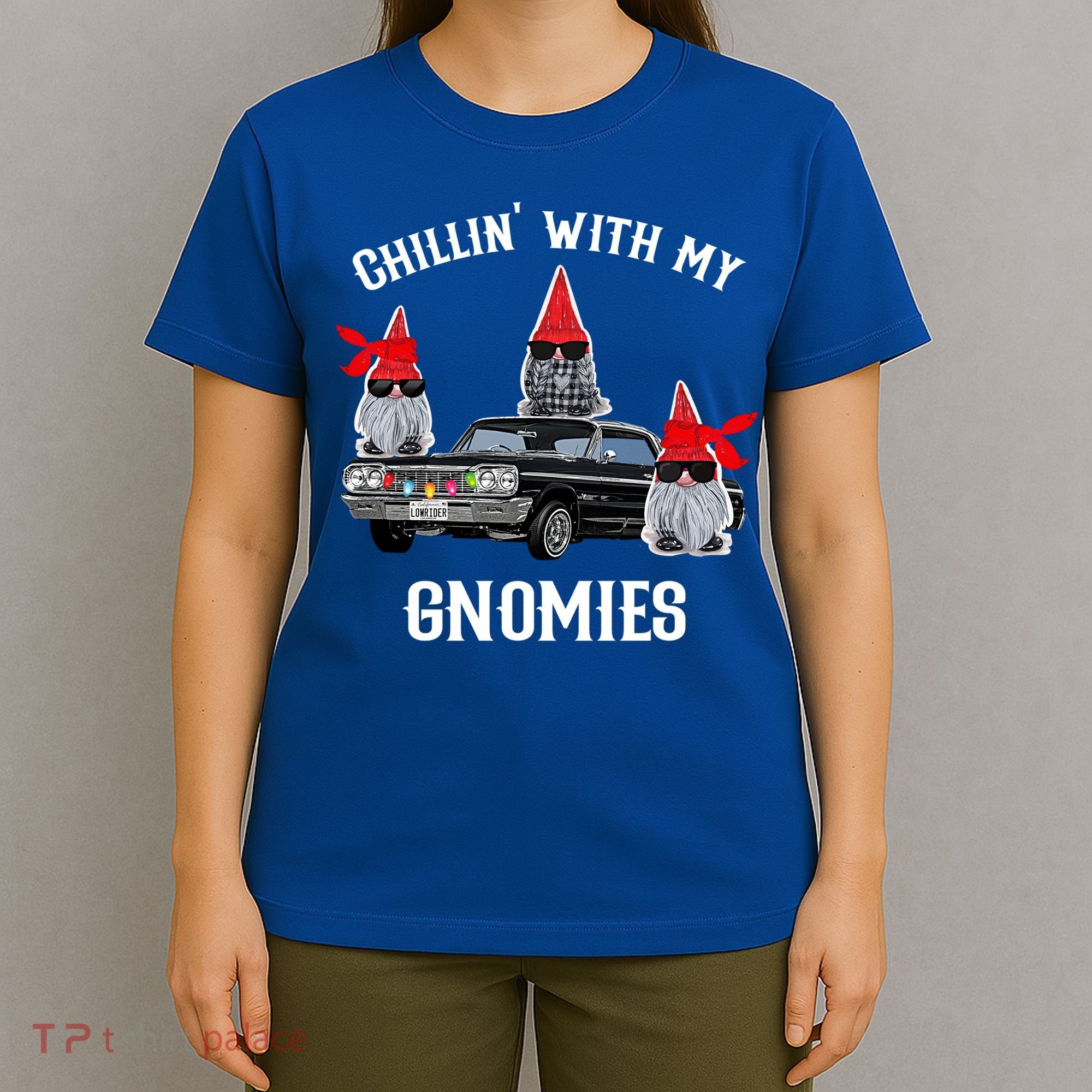 Christmas Gnomes Chillin With My Gnomies Homies Chillin Gift T-Shirt