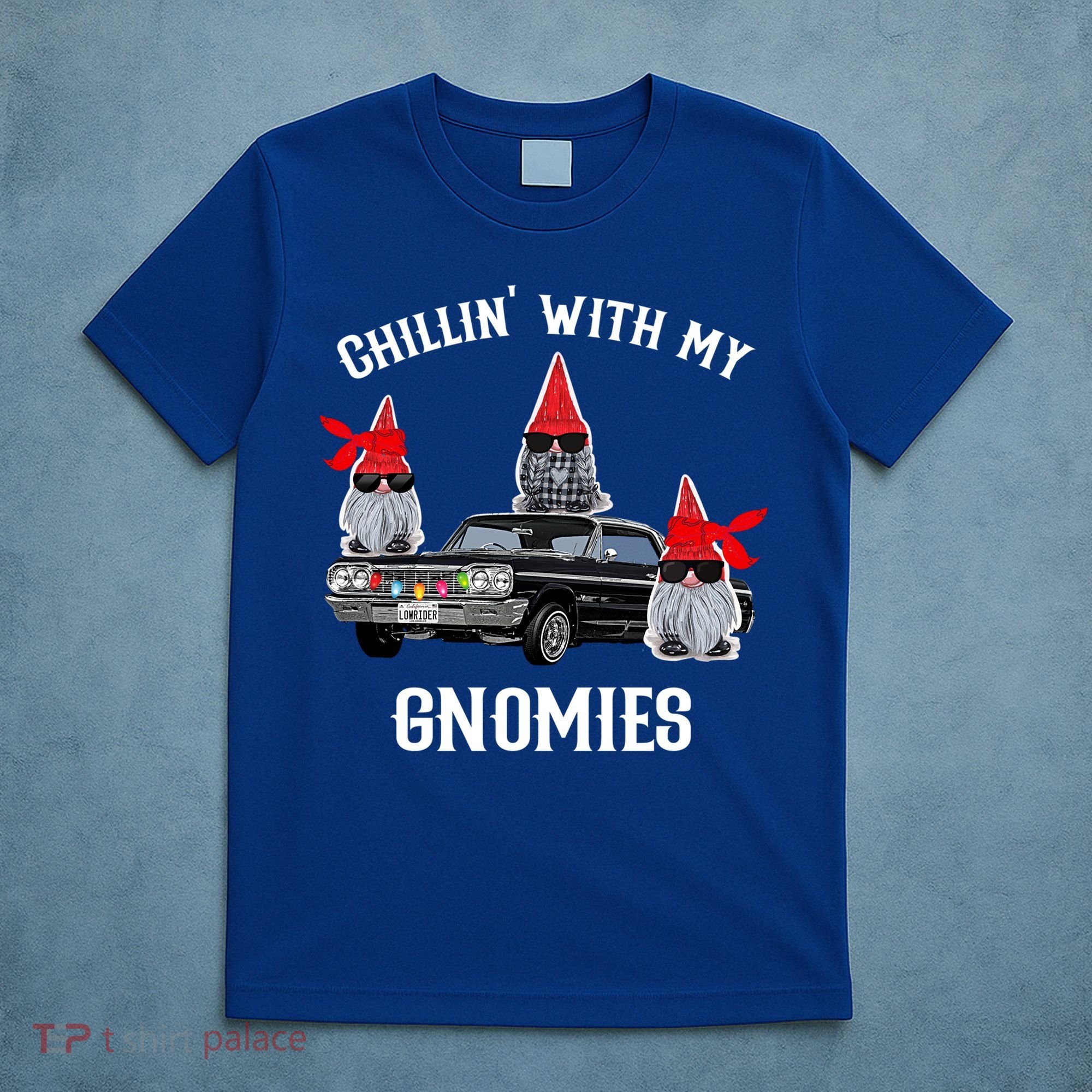 Christmas Gnomes Chillin With My Gnomies Homies Chillin Gift T-Shirt
