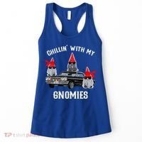 Christmas Gnomes Chillin With My Gnomies Homies Chillin Gift Women's Tank Top thumb 0
