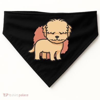 Cute Goldendoodle Dog USA-Made Doggie Bandana