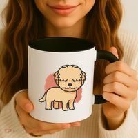 Cute Goldendoodle Dog Coffee Mug thumb 3