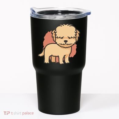 Cute Goldendoodle Dog Tumbler