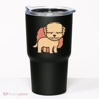 Cute Goldendoodle Dog Tumbler thumb 0