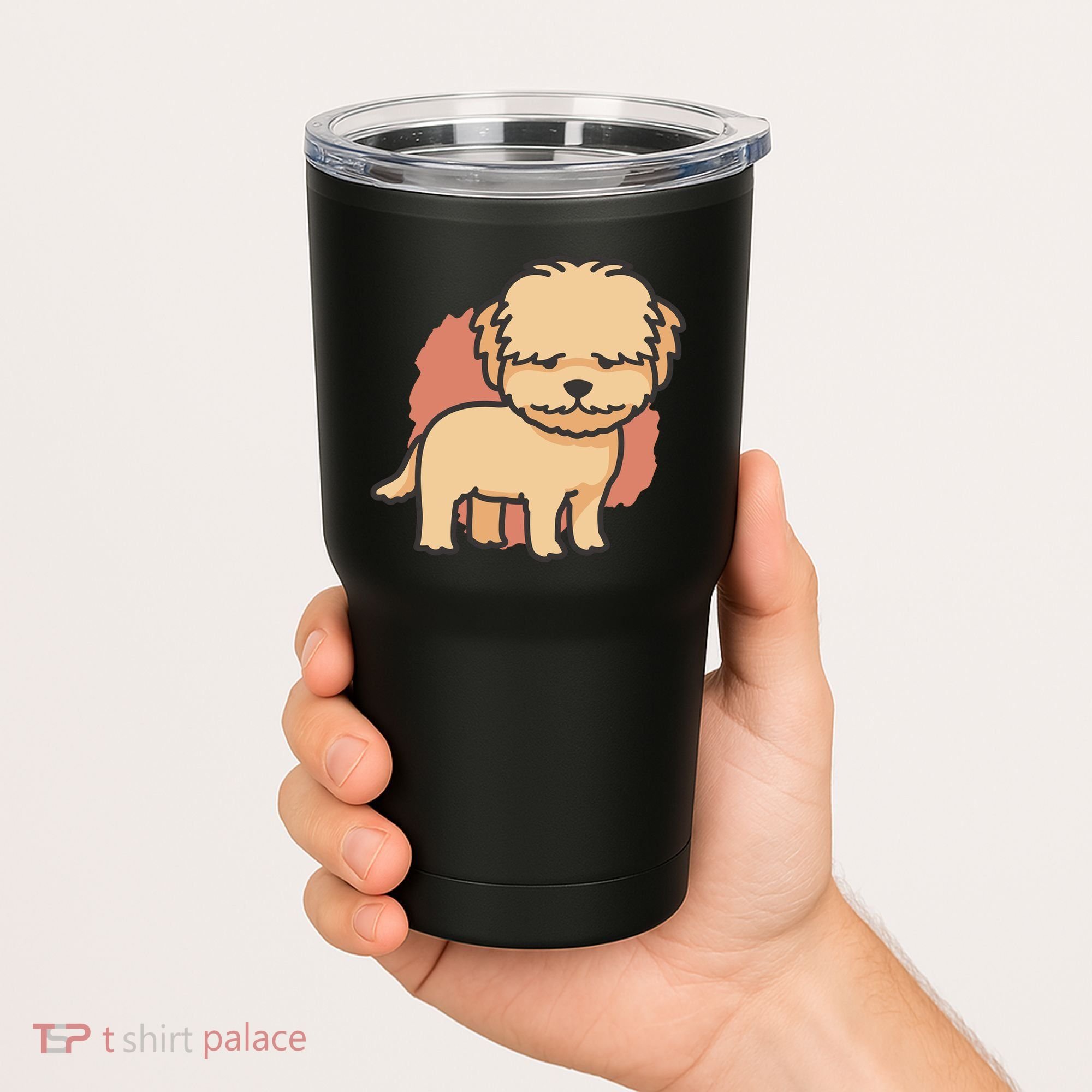 Cute Goldendoodle Dog Tumbler