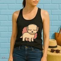 Cute Goldendoodle Dog Women's Tank Top thumb 2