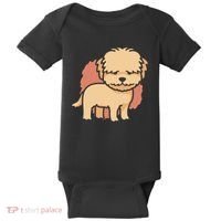 Cute Goldendoodle Dog Baby Bodysuit thumb 0