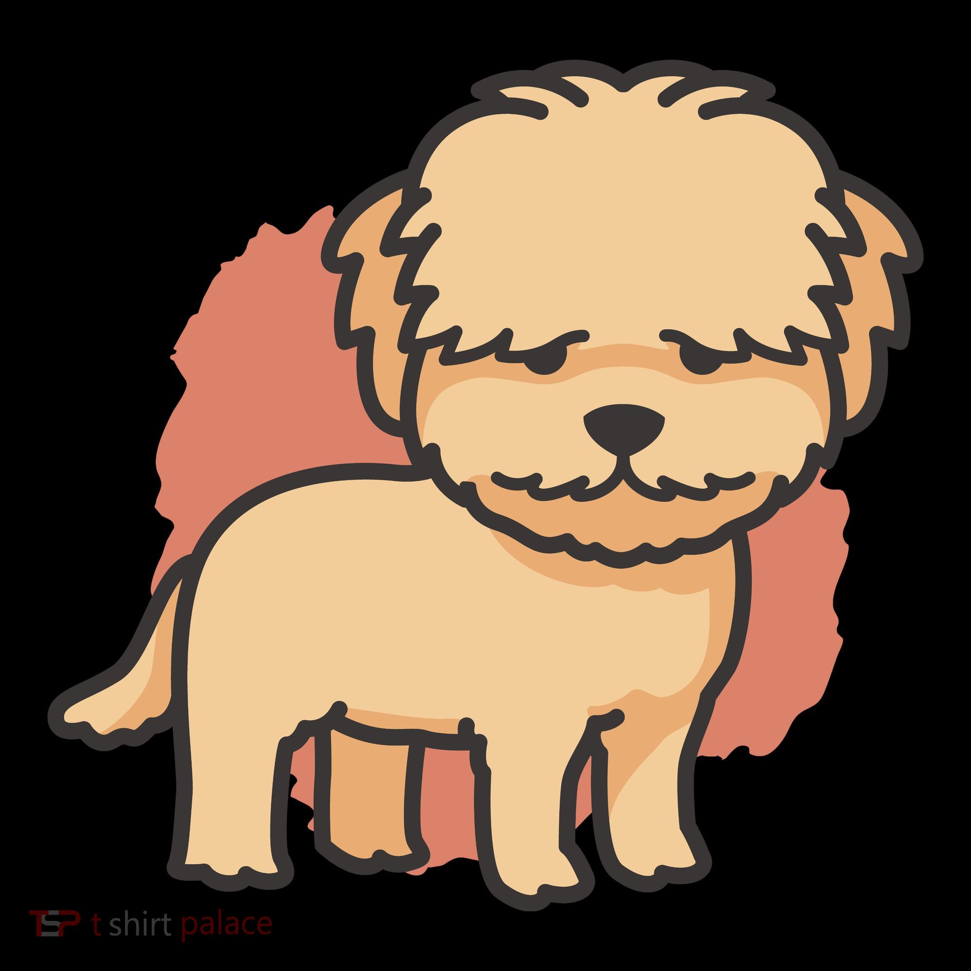 Cute Goldendoodle Dog Toddler Hoodie