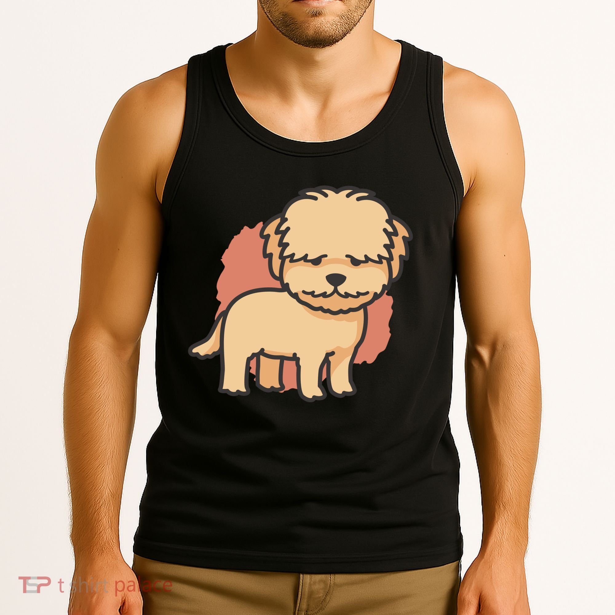 Cute Goldendoodle Dog Tank Top