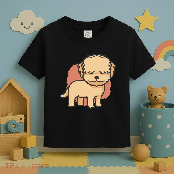 Cute Goldendoodle Dog Toddler T-Shirt