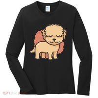 Cute Goldendoodle Dog Women's Long Sleeve Shirt thumb 0