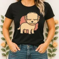 Cute Goldendoodle Dog Women's T-Shirt thumb 2