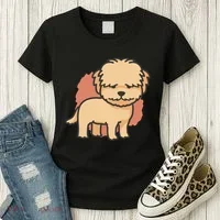 Cute Goldendoodle Dog Women's T-Shirt thumb 3