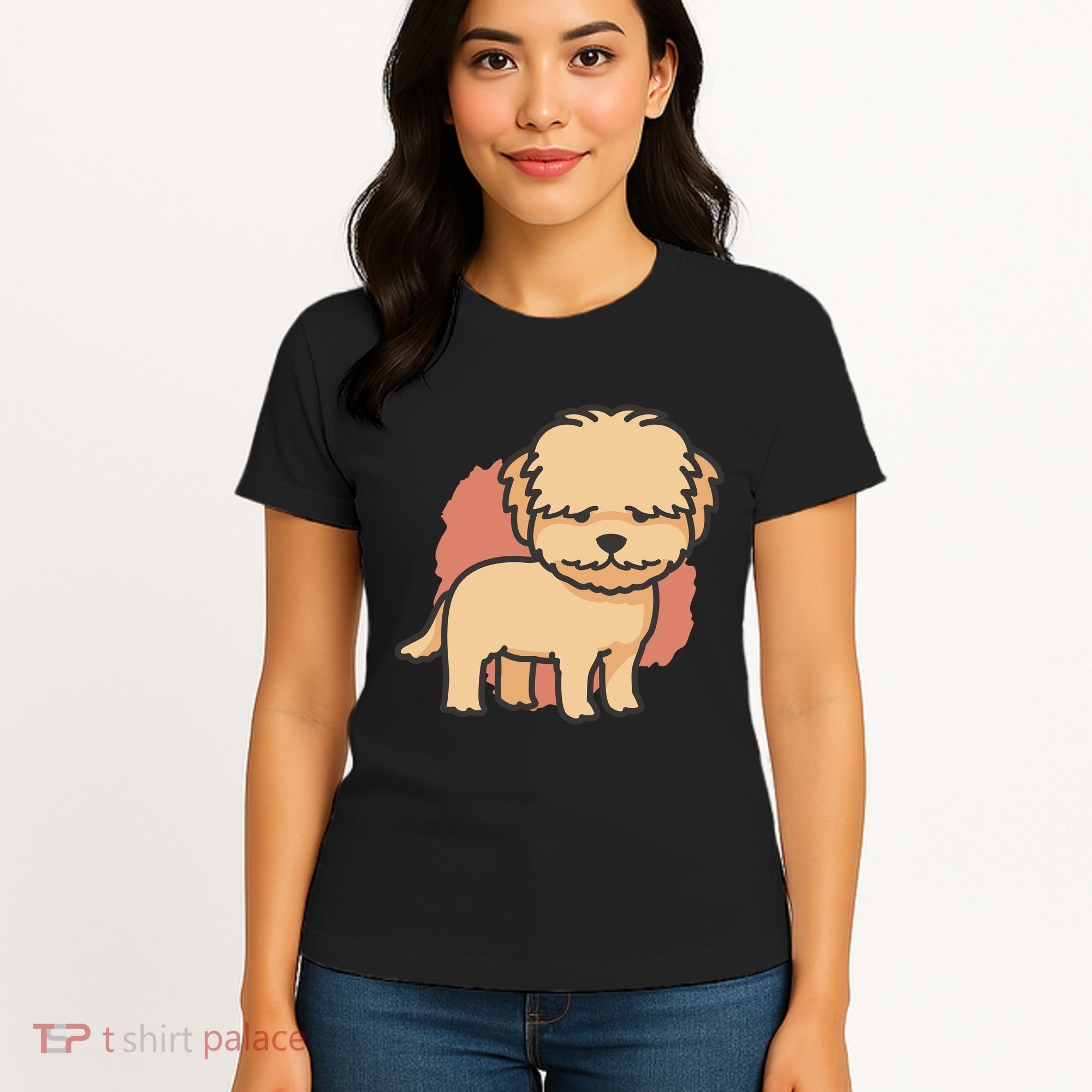 Cute Goldendoodle Dog Women's T-Shirt