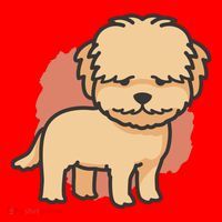 Cute Goldendoodle Dog Santa Hat thumb 1