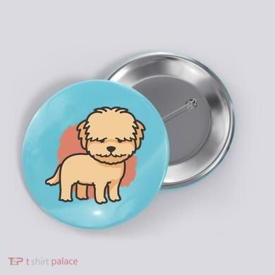 Cute Goldendoodle Dog Button