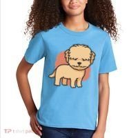 Cute Goldendoodle Dog Kids T-Shirt thumb 2