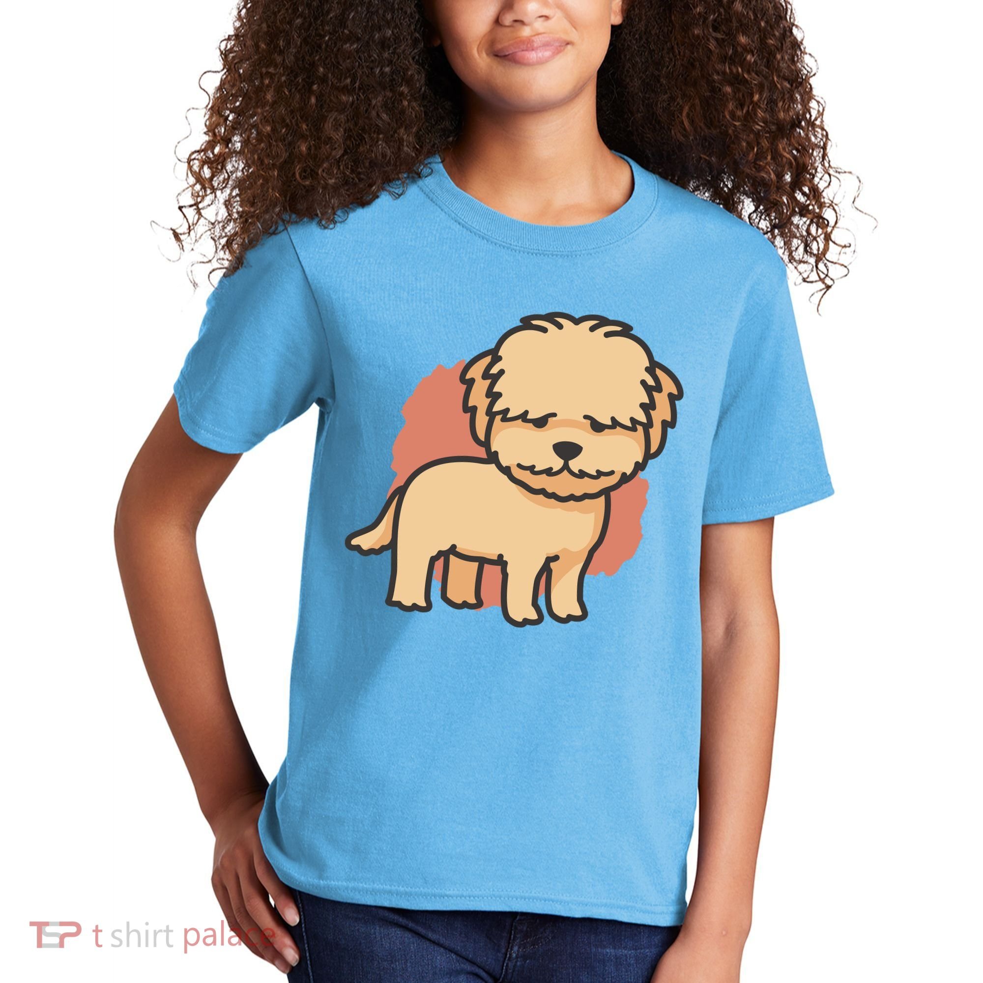 Cute Goldendoodle Dog Kids T-Shirt