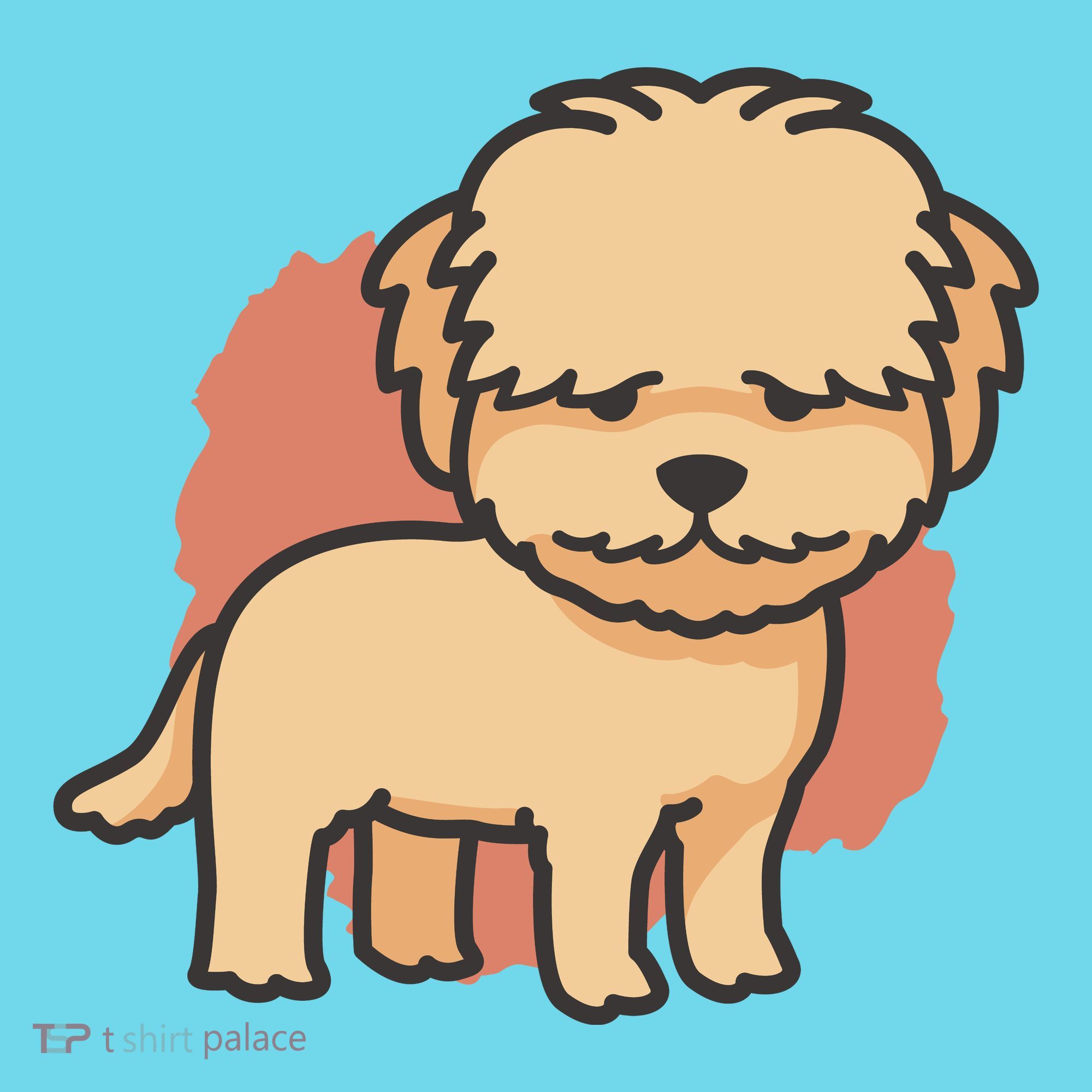 Cute Goldendoodle Dog Kids T-Shirt