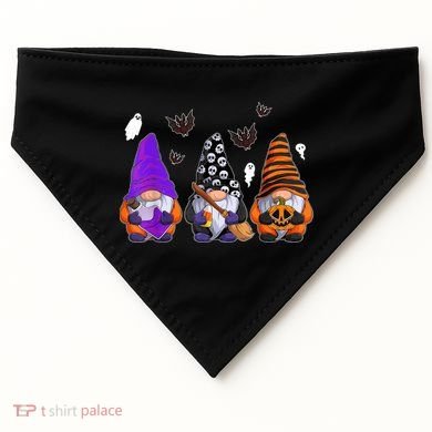 Cute Gnomes Design Thanksgiving Halloween USA-Made Doggie Bandana