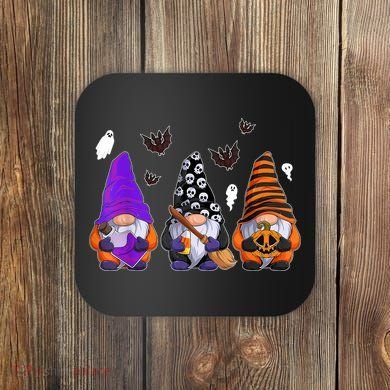Cute Gnomes Design Thanksgiving Halloween Coaster