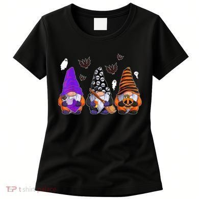 Cute Gnomes Design Thanksgiving Halloween Women's T-Shirt