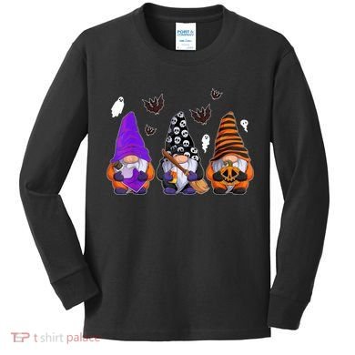Cute Gnomes Design Thanksgiving Halloween Kids Long Sleeve Shirt