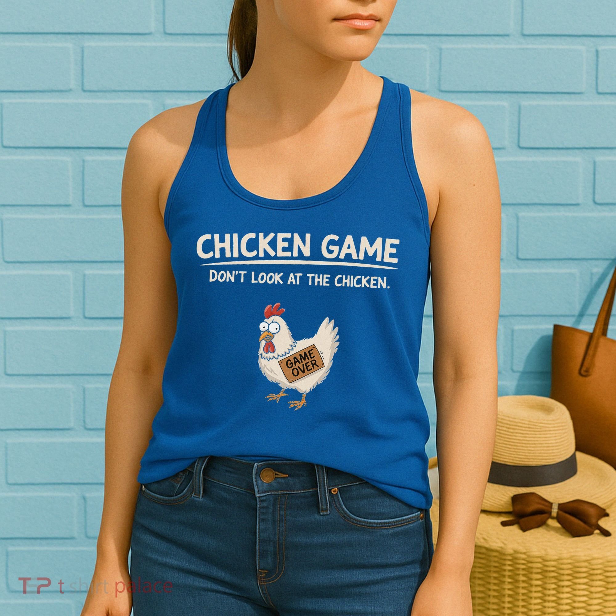 Chicken Game DonT Look At The Chicken Women's Tank Top