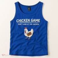 Chicken Game DonT Look At The Chicken Tank Top thumb 2