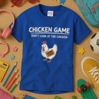 Chicken Game DonT Look At The Chicken Kids T-Shirt thumb 3