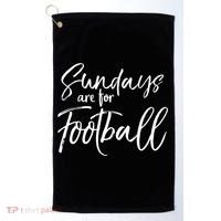 Cute Game Day Fun Sundays Are For Football Gift Golf Towel thumb 0