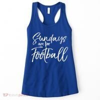 Cute Game Day Fun Sundays Are For Football Gift Women's Tank Top thumb 0