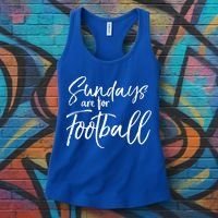 Cute Game Day Fun Sundays Are For Football Gift Women's Tank Top thumb 3