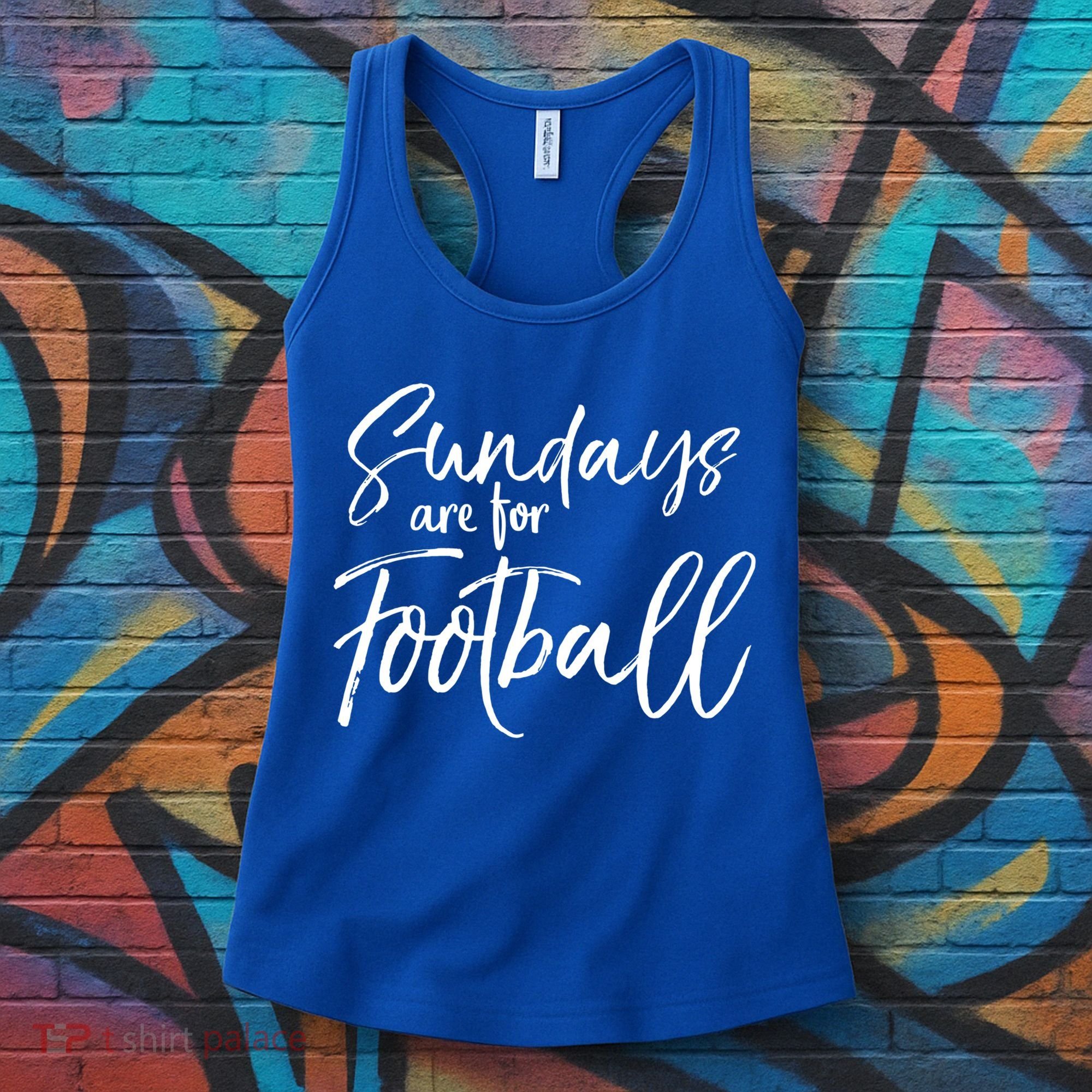 Cute Game Day Fun Sundays Are For Football Gift Women's Tank Top
