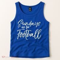 Cute Game Day Fun Sundays Are For Football Gift Tank Top thumb 2