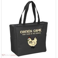 Chicken Game Dont Look At The Chicken Funny Tote Bag thumb 2