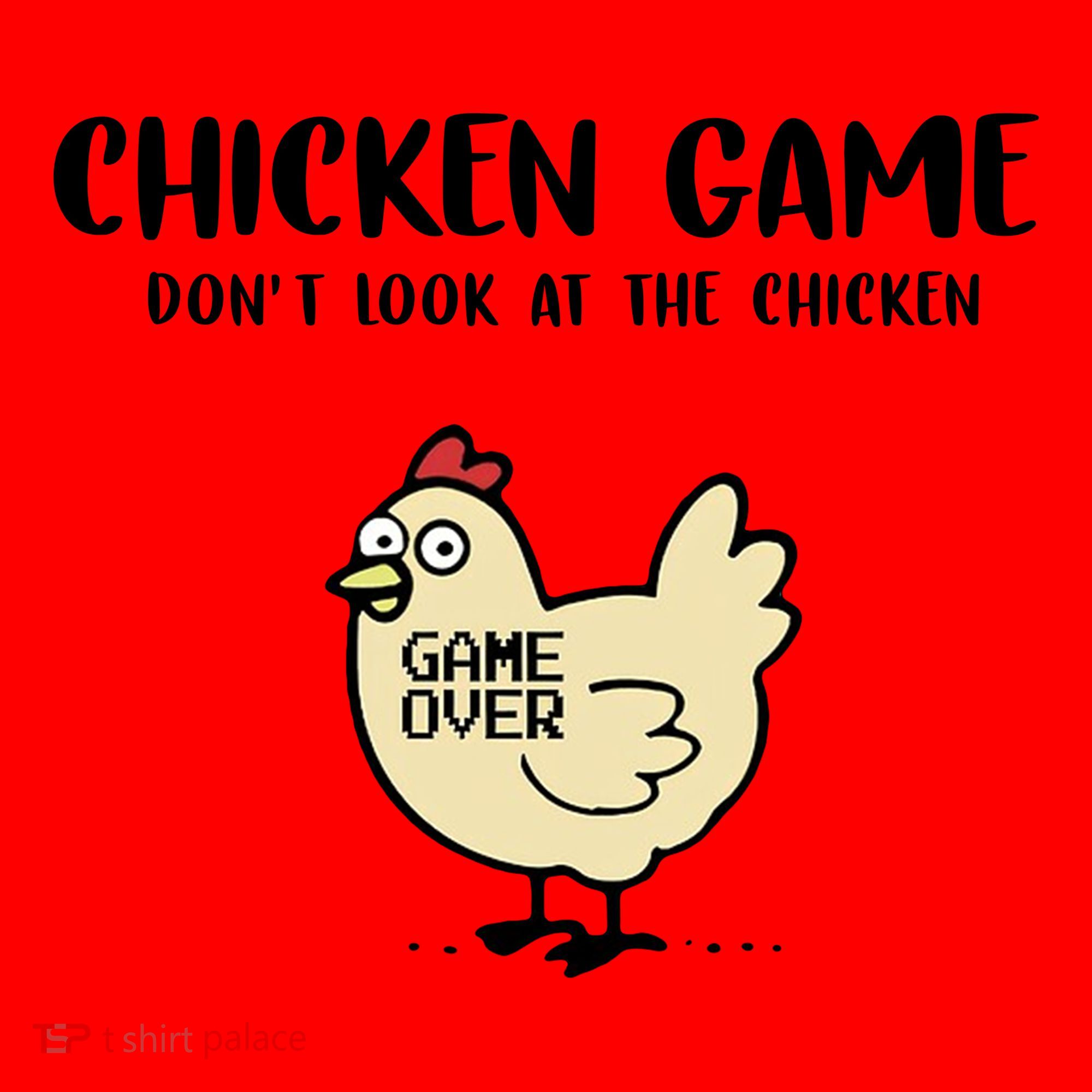 Chicken Game Dont Look At The Chicken Funny Santa Hat