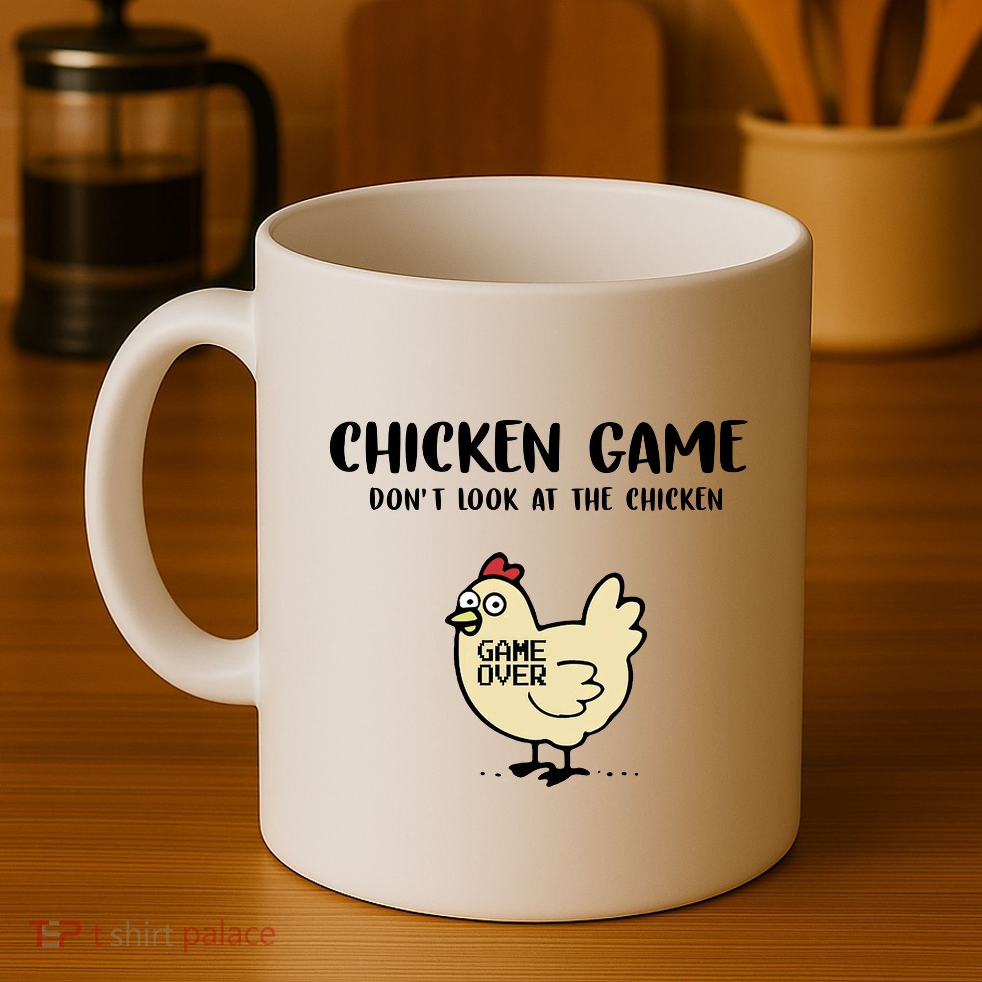 Chicken Game Dont Look At The Chicken Funny Coffee Mug