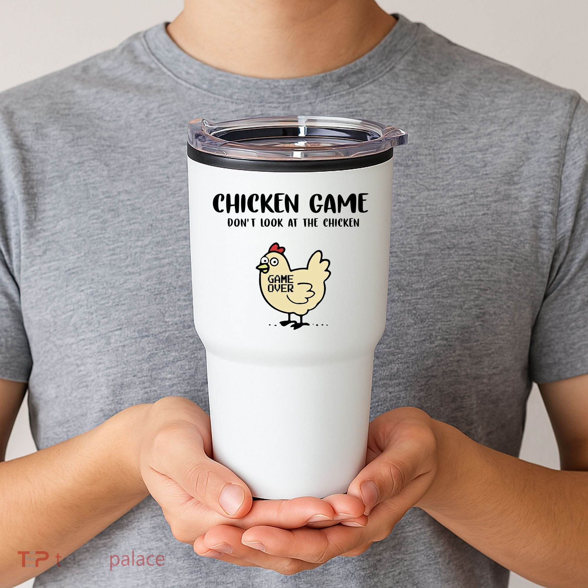 Chicken Game Dont Look At The Chicken Funny Tumbler