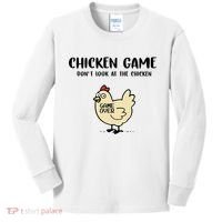 Chicken Game Dont Look At The Chicken Funny Kids Long Sleeve Shirt thumb 0
