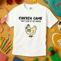 Chicken Game Dont Look At The Chicken Funny Kids T-Shirt thumb 3