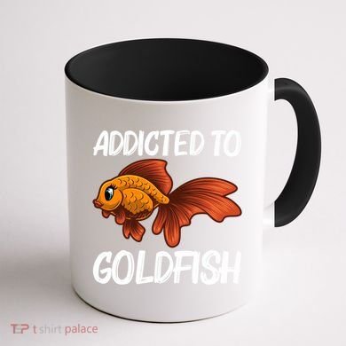 Cute Goldfish Design Pet Fish Goldfish Lover Gift Coffee Mug back